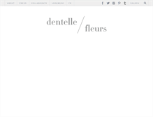 Tablet Screenshot of dentelleetfleurs.com